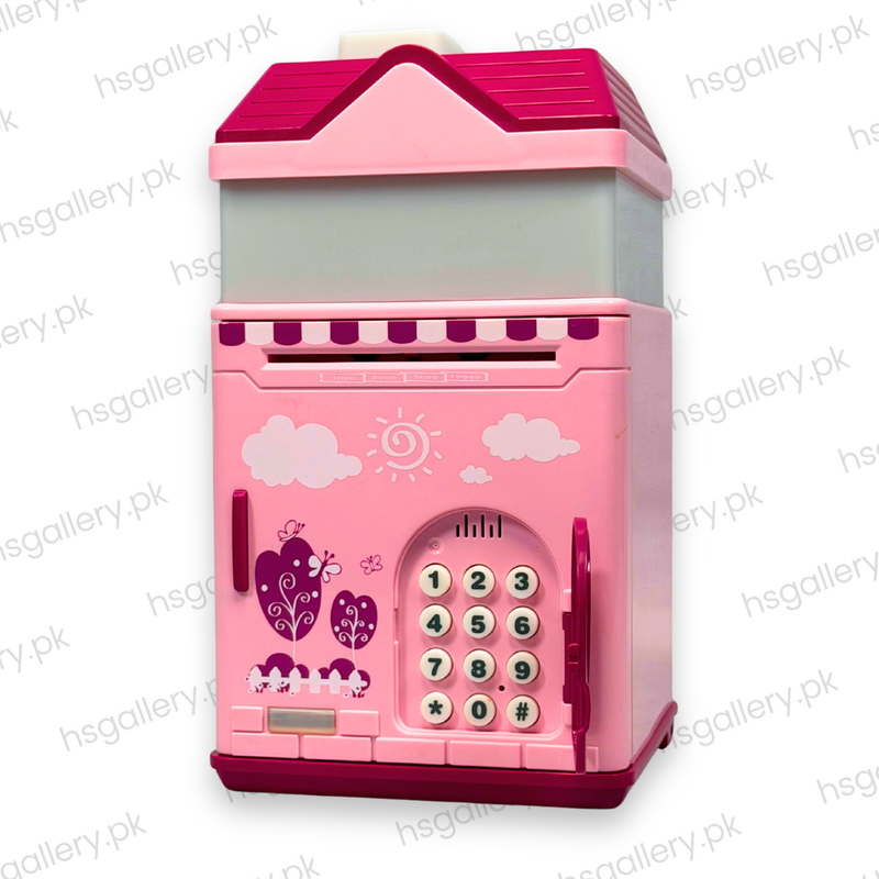 Secret House Electronic Password Piggy Bank Safe Box | PINK
