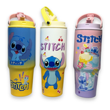 Disney Stitch Sleepy Theme Two-Tone Yellow & Azure Blue Thermal Flask – Vacuum Insulated Leakproof Water Bottle 5