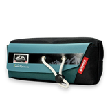 Brave Mountain Adventure Canvas Pencil Case with Toggle Lock  | Large Stationery Pouch | Navy Blue 7