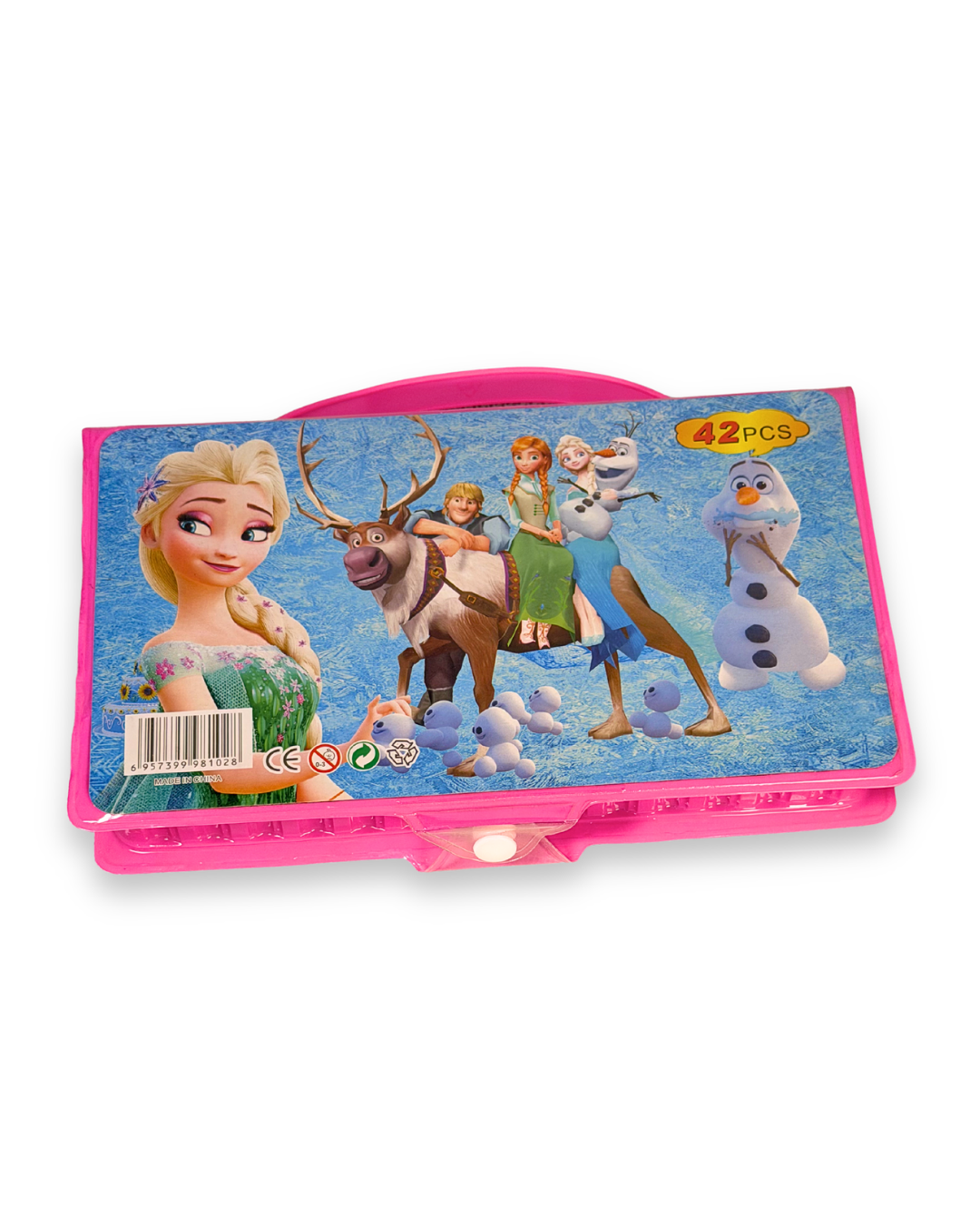 Disney Frozen Elsa Anna 42 piece art set pink plastic case Pakistan