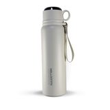 HELLO DRINK STEEL WATER BOTTLE WITH STRAP CAP | 750ML | BLACK 5