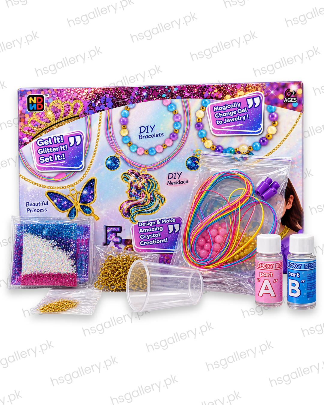 DIY Sparkle Resin Jewelry Craft Kit