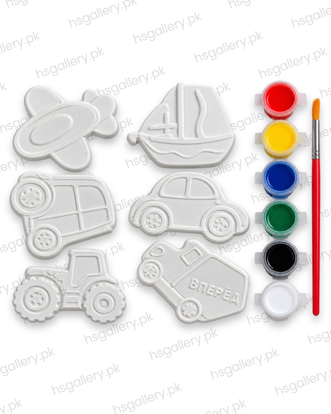 DIY Vehicles Plaster Painting Craft Set